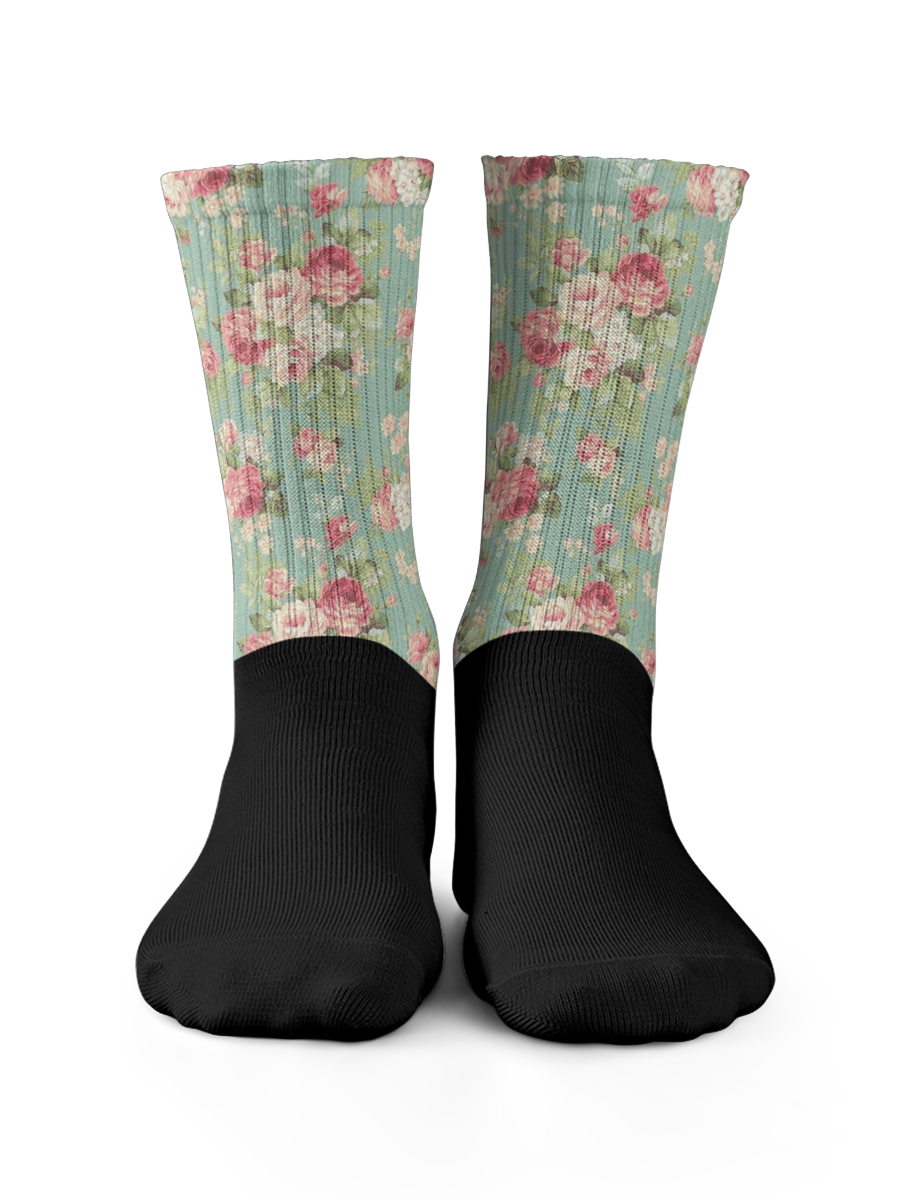 Calzini - Bridgertown - Green Flower