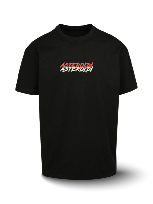 Organic Oversize T-shirt - Asteroidi - Dark Side