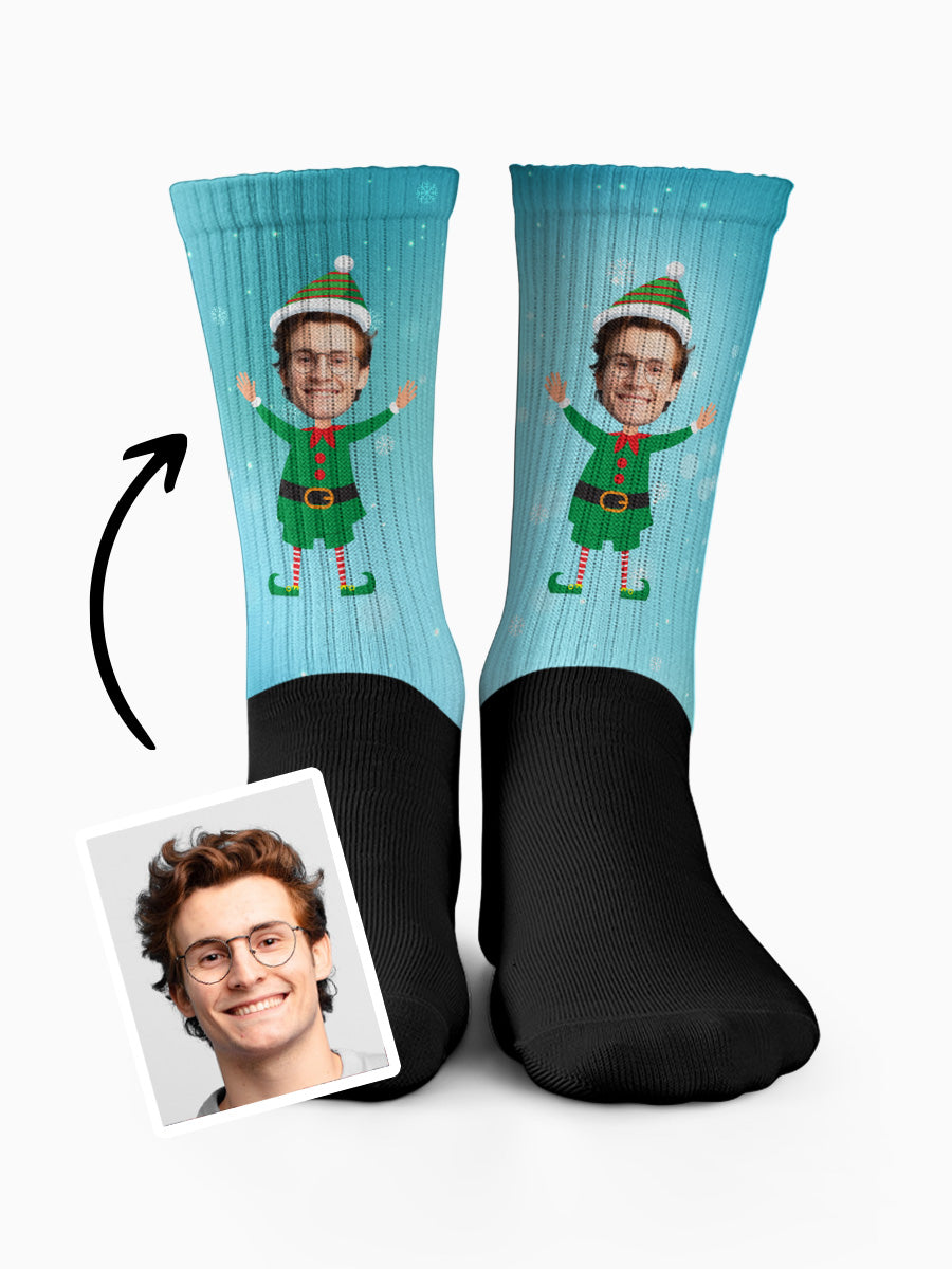 Calzini - Elfo Natale con la tua Foto!