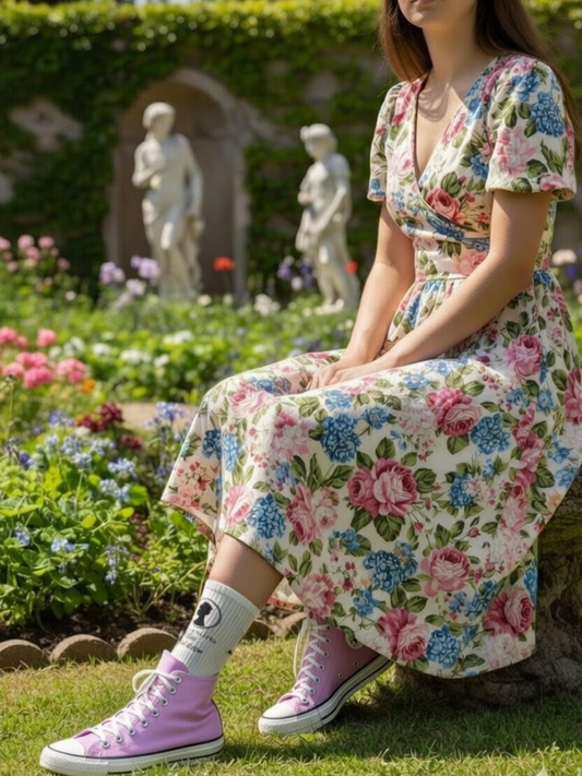 Calzini - Bridgertown - Azure Flower