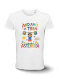 T-shirt - Asteroidi - Andiramo di tren - bianca