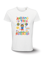 T-shirt - Asteroidi - Andiramo di tren - bianca