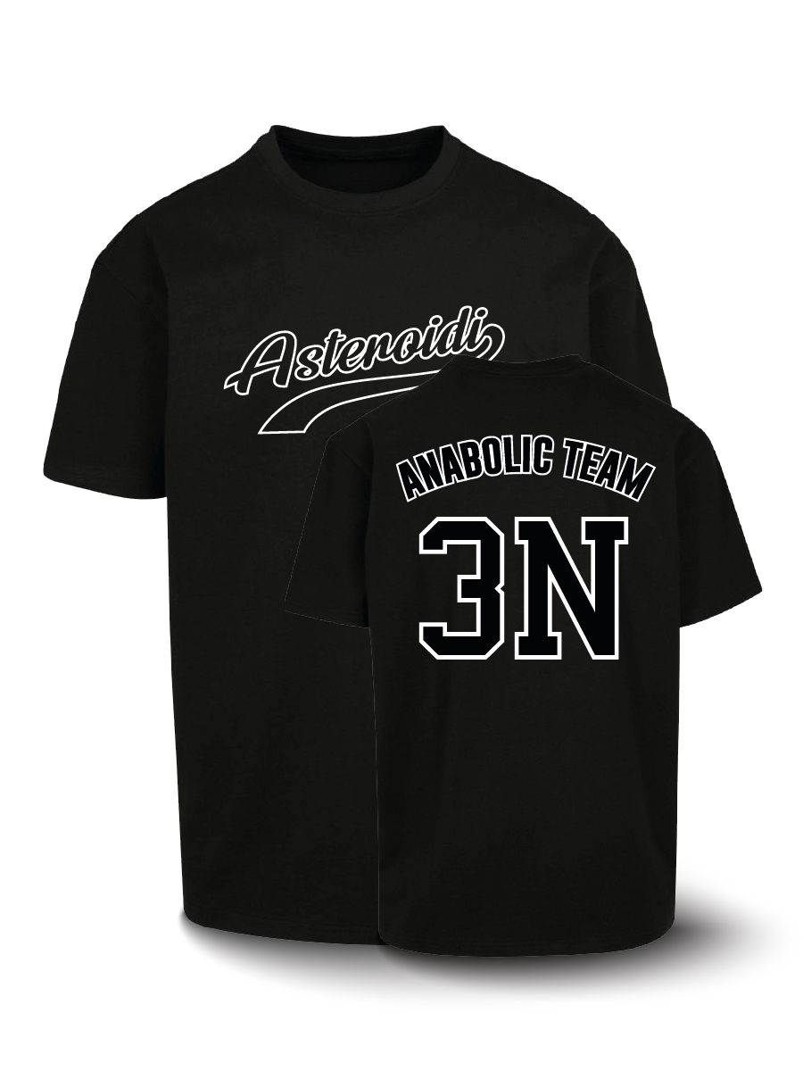 Organic Oversize T-shirt - Asteroidi - Baseball