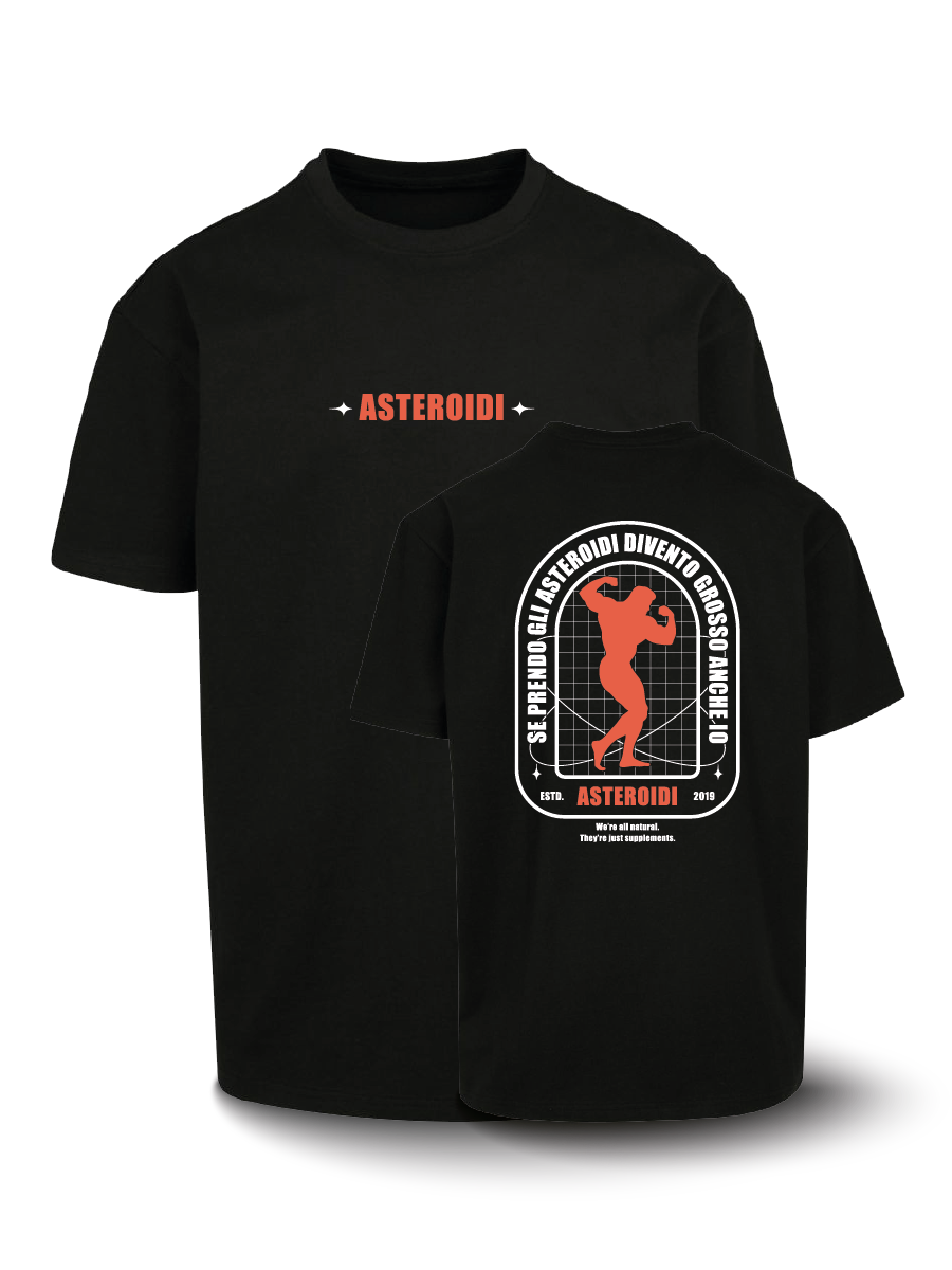 Organic Oversize T-shirt - Asteroidi - Classic