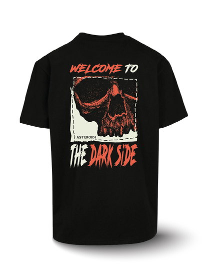 Organic Oversize T-shirt - Asteroidi - Dark Side