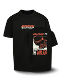 Organic Oversize T-shirt - Asteroidi - Dark Side