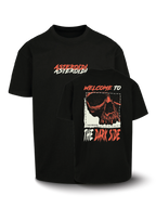 Organic Oversize T-shirt - Asteroidi - Dark Side