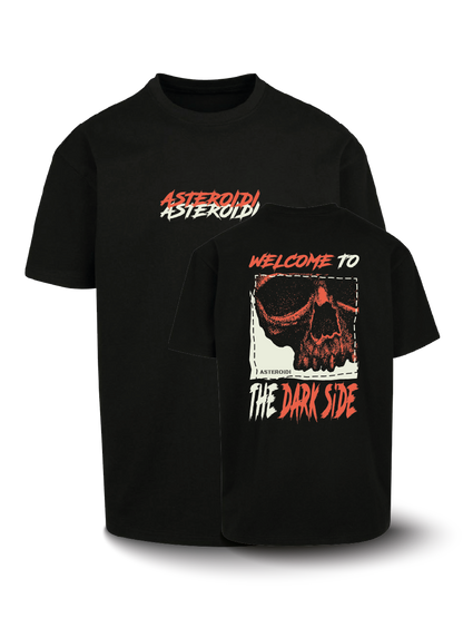 Organic Oversize T-shirt - Asteroidi - Dark Side