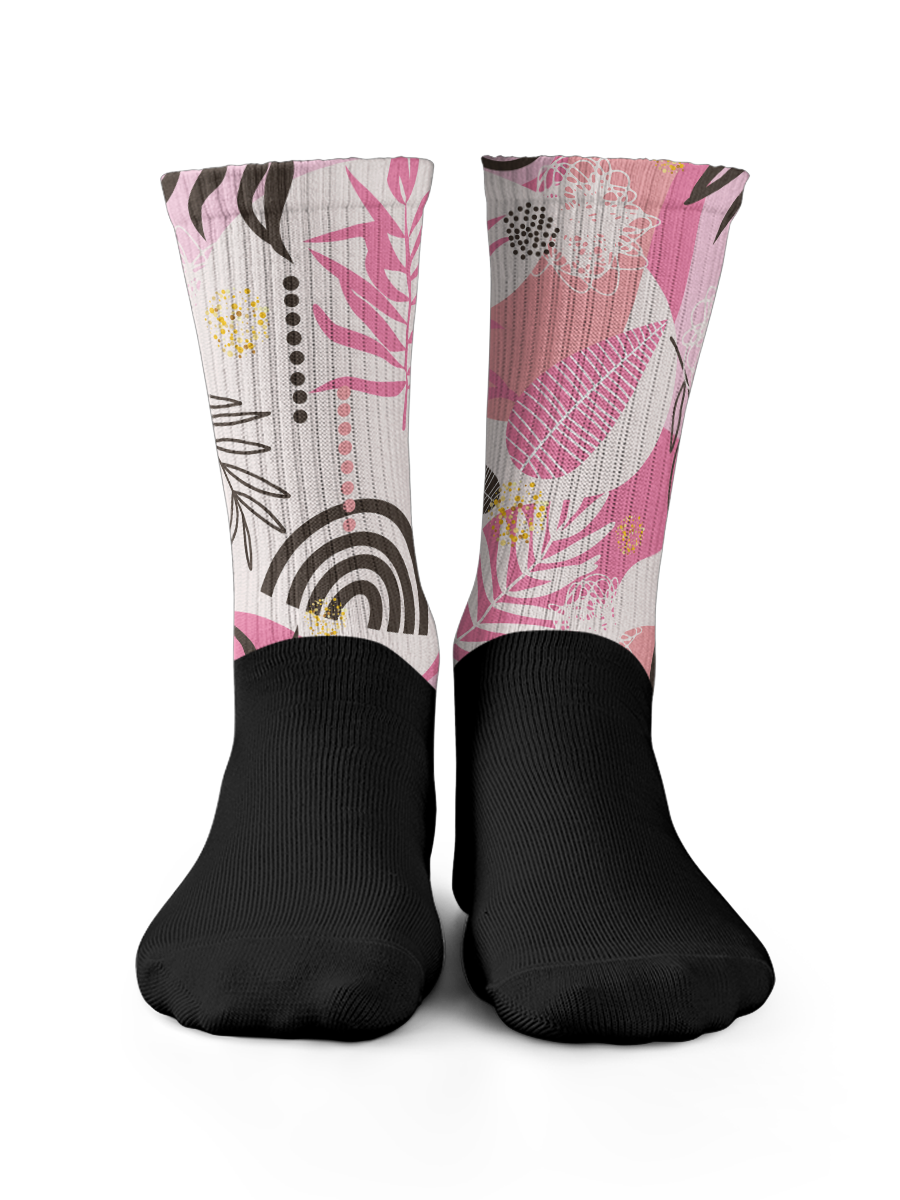 Calzini - Leaf pink